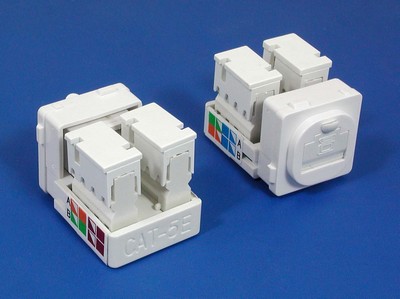  made in china  TM-8128 Cat.5E RJ45 Network Cables Data keystone jack  distributor